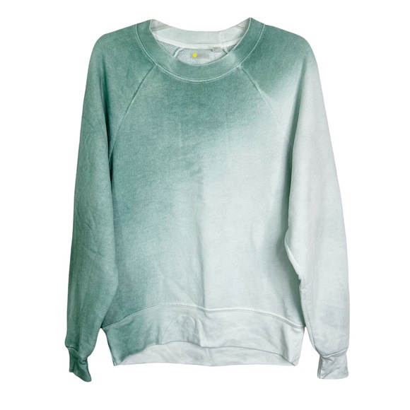 Zella Jamie Space Dye Crew Neck Long Sleeve Sweatshirt Teal Morn Women’s S - Picture 2 of 12